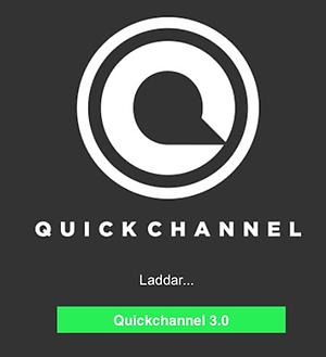 Inloggning: Quickchannel laddar.