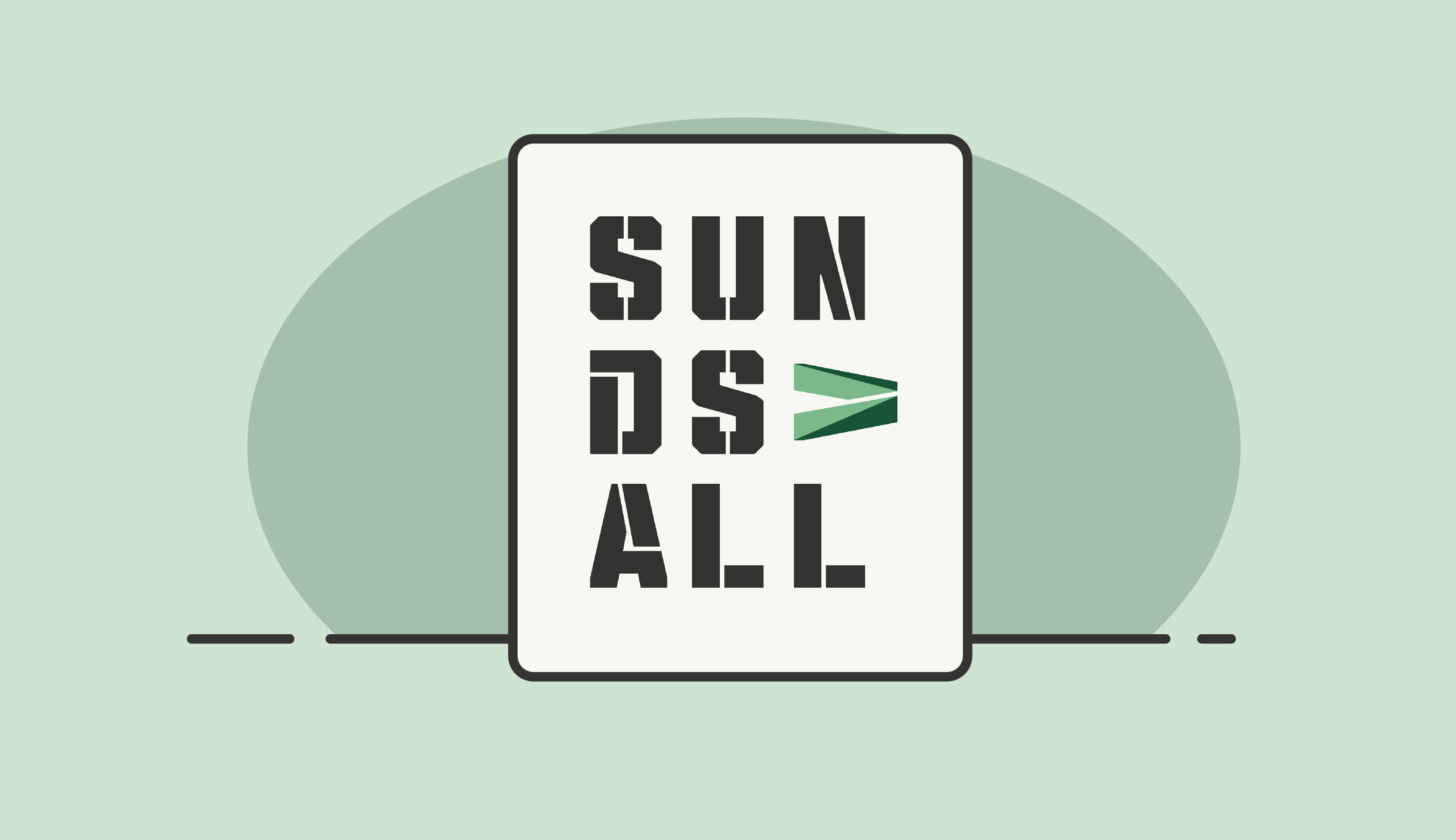 En skylt som säger sun ds allt på den.