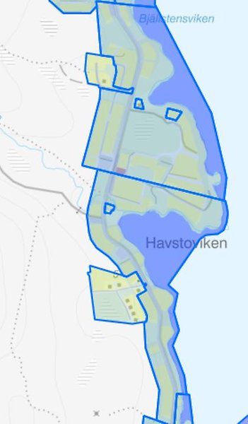 Karta över Havstoviken.