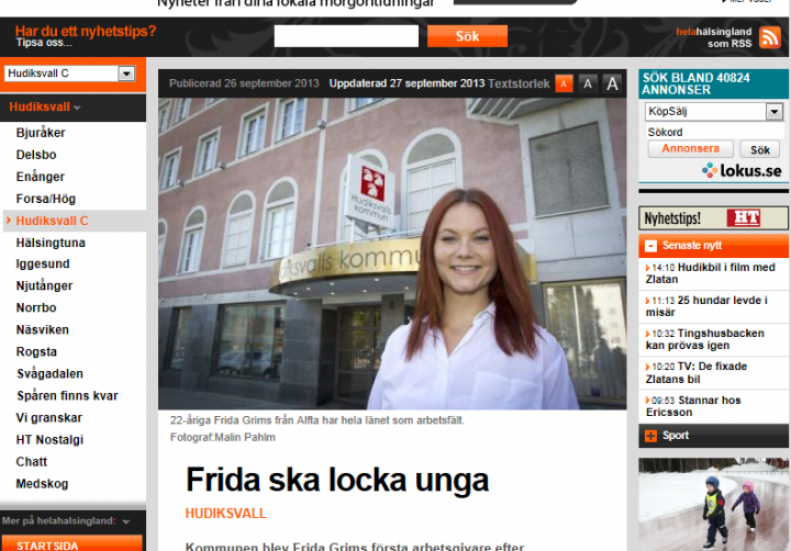 En skärmdump av helahälsingland.se
